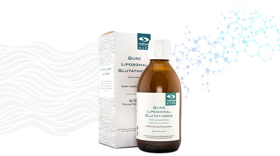 QURE Liposomal Glutation med hg upptagningsfrmga. 