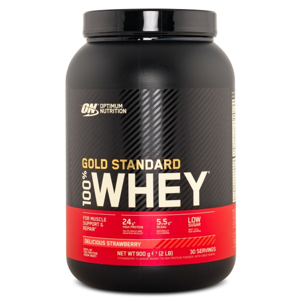 100% Whey Gold Standard, Mansikka, 900 g