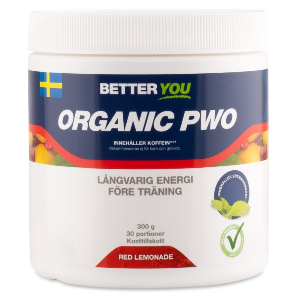 Better You Pre Work Out PWO, Luomu , Punainen Limonadi, 300 g