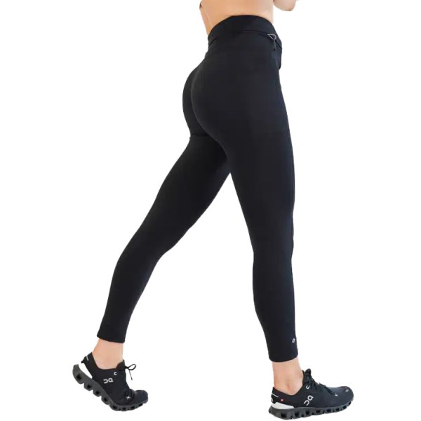 FlipBelt Womens Thermal Leggings, S, Musta