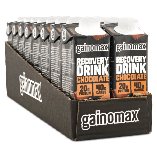 Gainomax Recovery Drink, Suklaa, 16-pakkaus