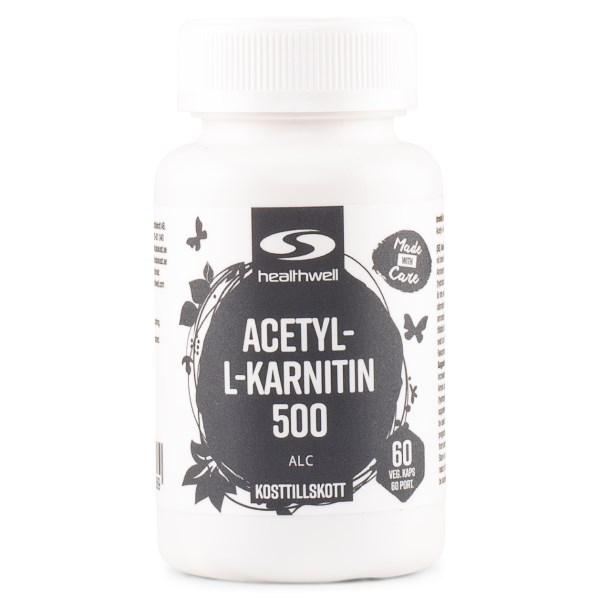 Healthwell Acetyl-L-karnitiini, 60 kapselia