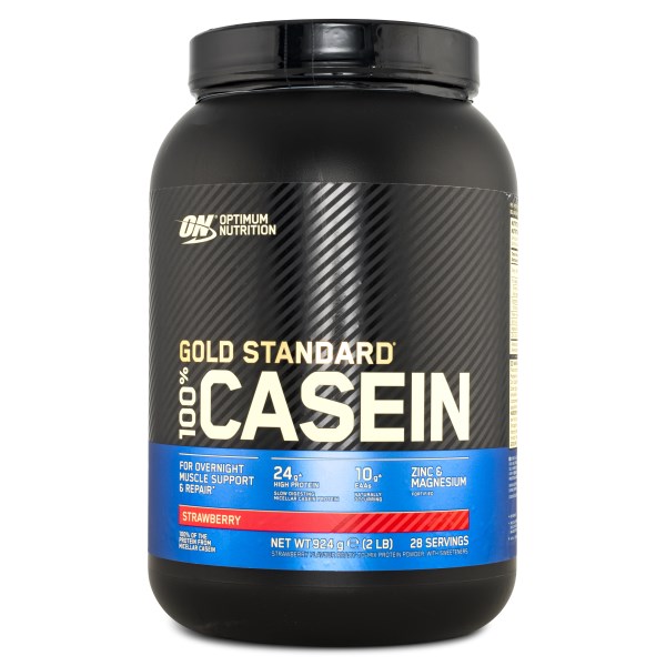 Optimum Nutrition 100% Casein, Mansikka, 924 g