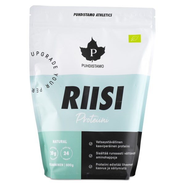 Puhdistamo Athletics Riisiproteiini, Natural, 600 g