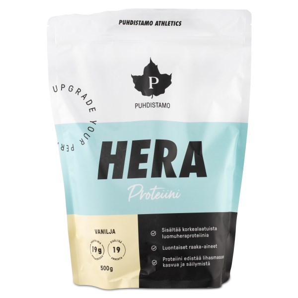 Puhdistamo Athletics Heraproteiini , Vanilja, 500 g