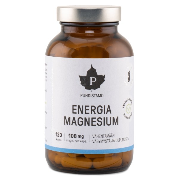 Puhdistamo Energia Magnesium, 120 kapselia